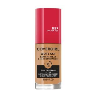 COVERGIRL Outlast Extreme Wear 3-in-1 Foundation with SPF 18 Golden Tan 845